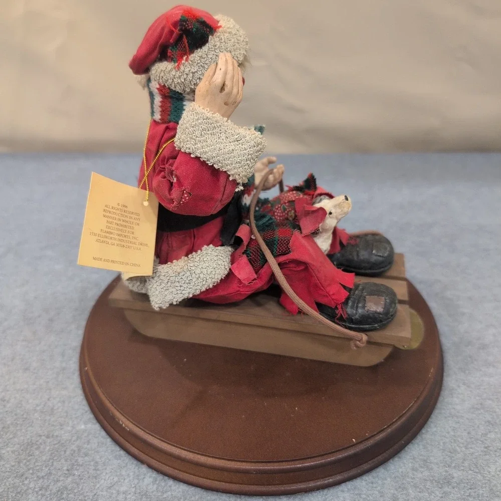 Emmett Kelly Jr‎ REAL RAGS Watch Out Below Collection  Clown Christmas Figurine - Picture 3 of 12